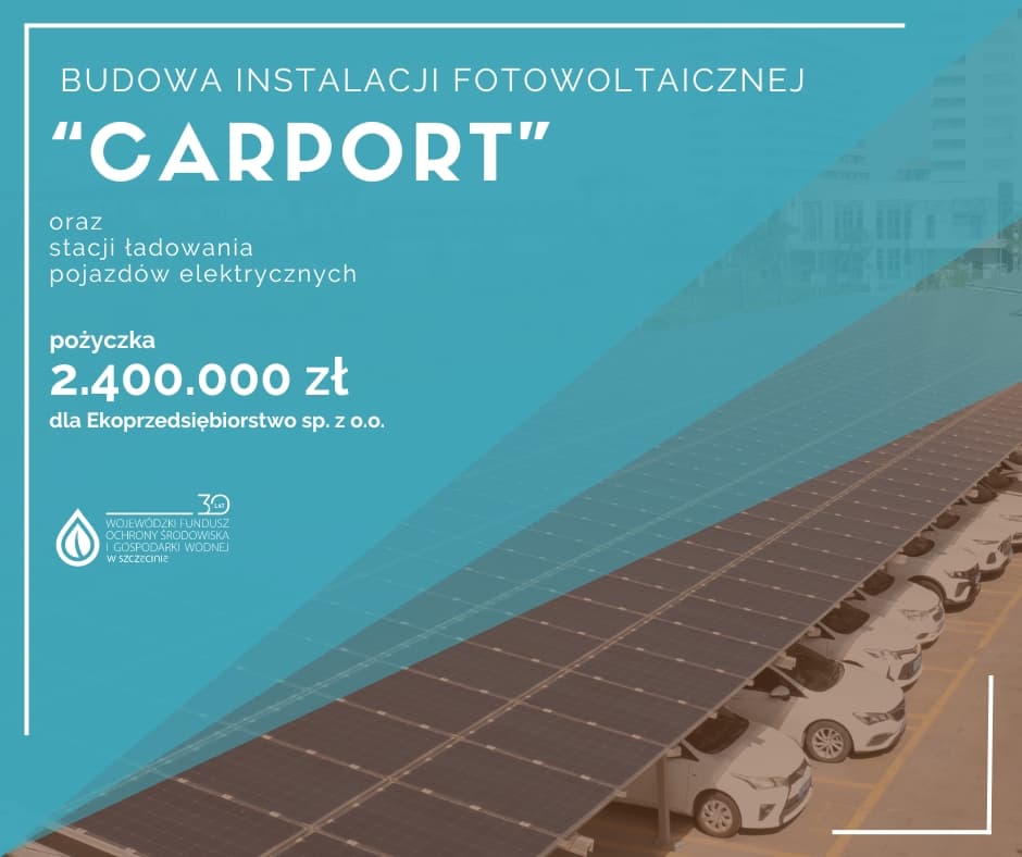 Ekoprzedsiębiorstwo Mielno-przy wsparciu Funduszu-inwestuje w fotowoltaikę