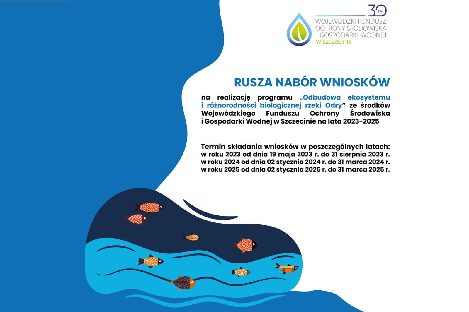 Rusza nabór wniosków w programie „Odbudowa ekosystemu i różnorodności biologicznej rzeki Odry”