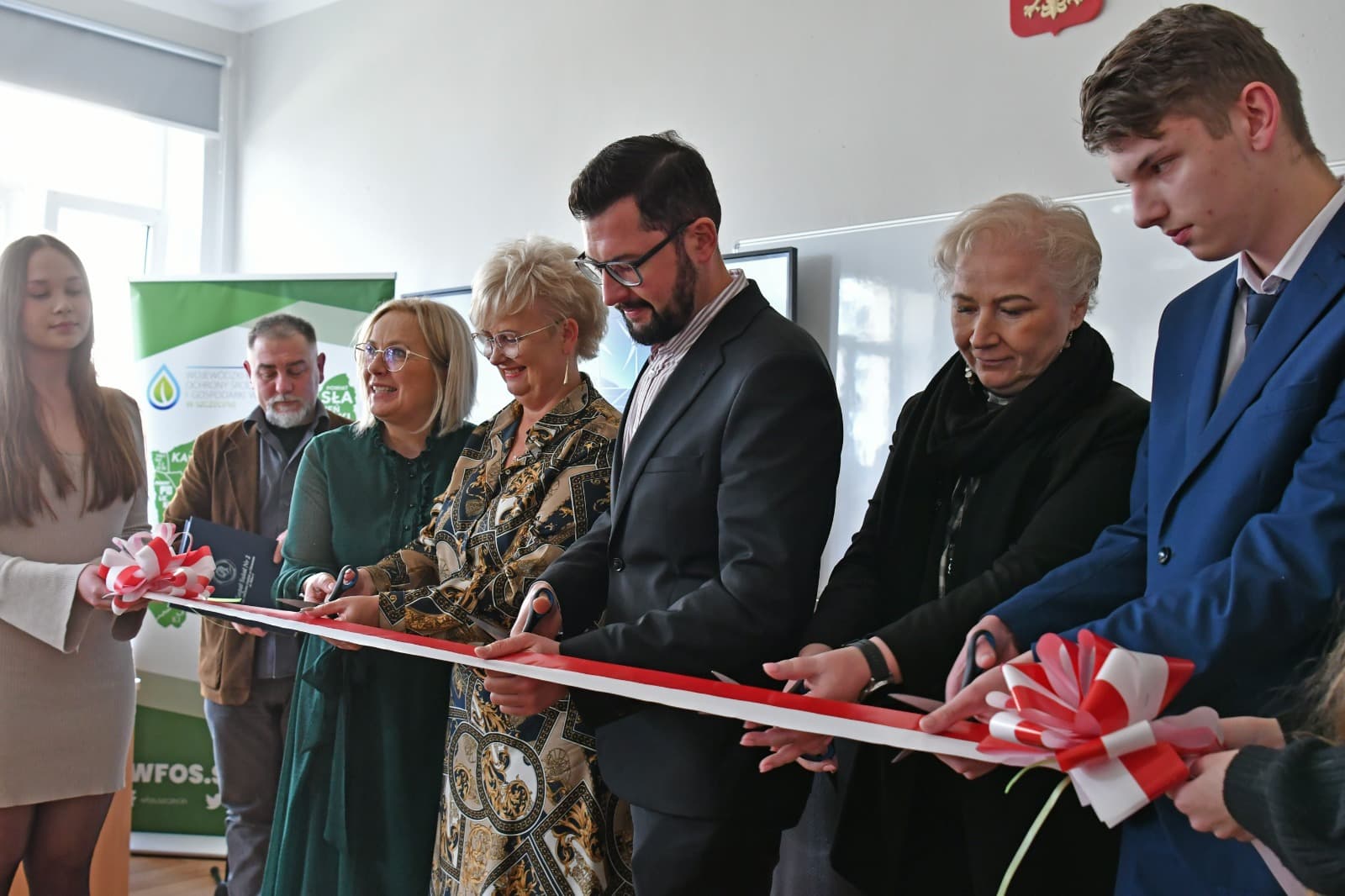 Tablica monitorująca jakość powietrza w ZS nr 2 w Choszcznie