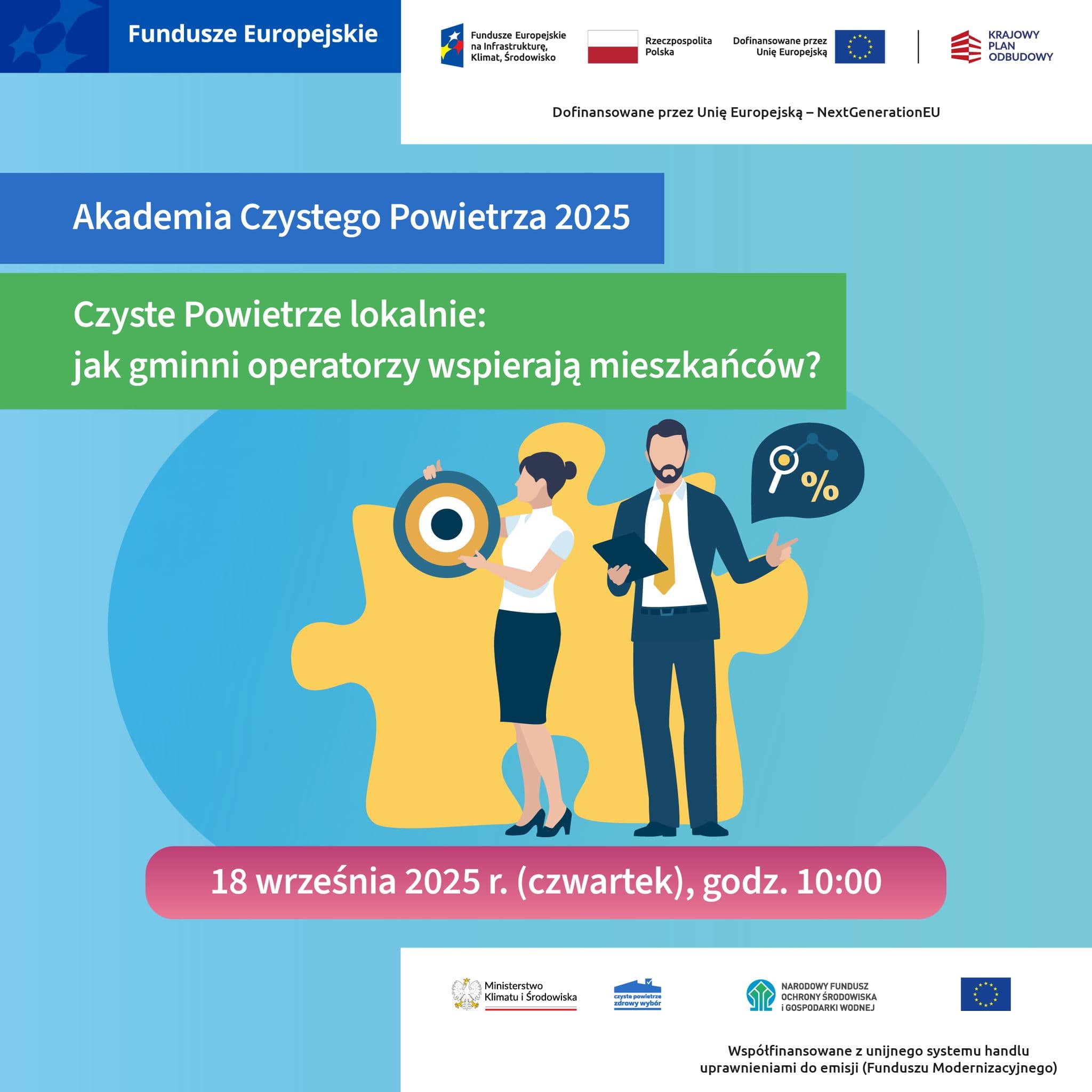 Szkolenie online. Program Czyste Powietrze lokalnie: jak gminni operatorzy wspierają mieszkańców