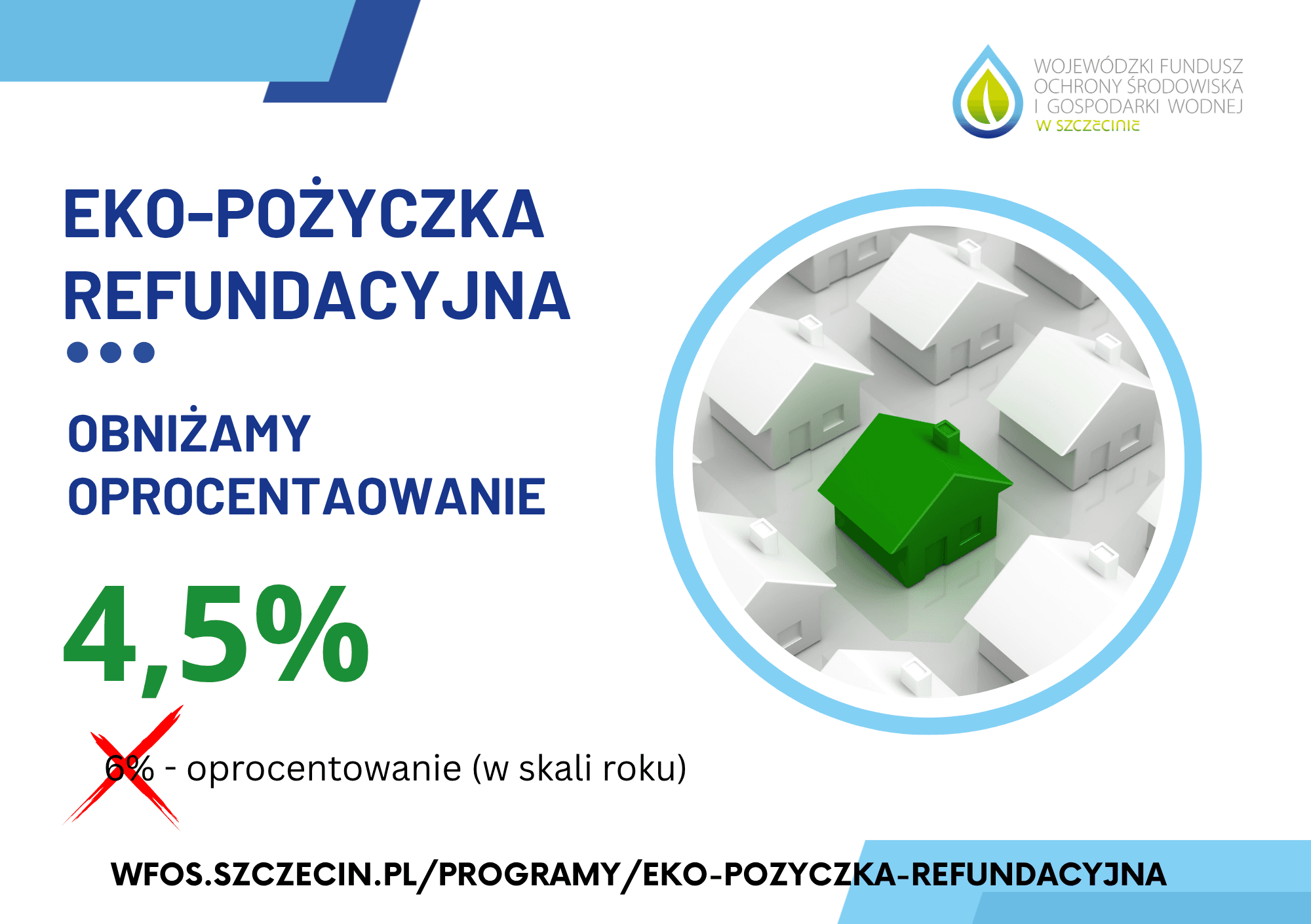 Ogłoszenie o zmianie oprocentowania w programie „Ekopożyczka refundacyjna”